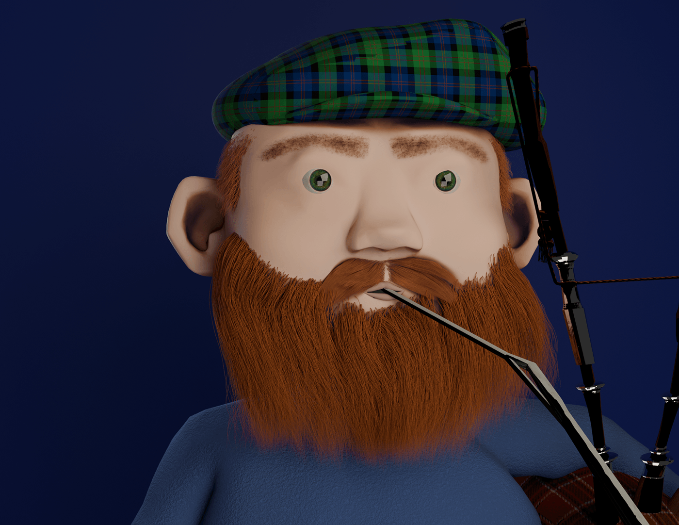 blender3d rigging iPad Character design  3DDesign Render Scottishkilt 3dsculpting characterconcept NOMADSCULPT