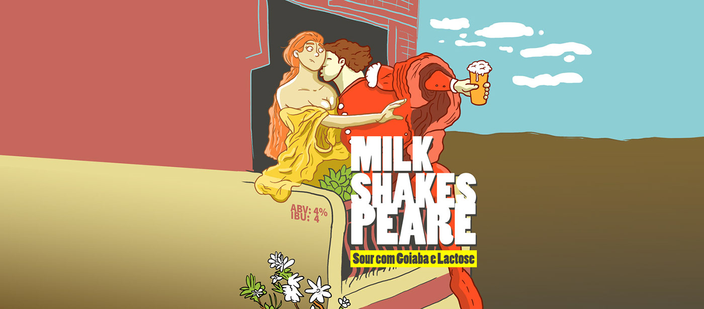 milk shake milshake Cerveja beer craft beer cerveja artesanal william shakespeare Romeu e Julieta Romeo and Juliet minas gerais