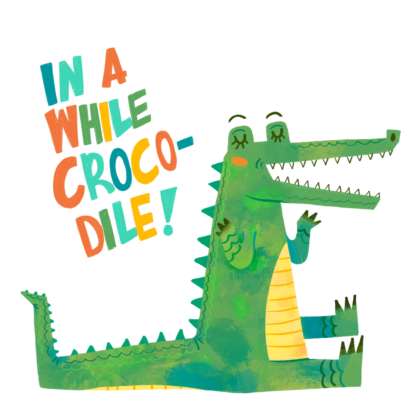 children illustration Picture book alligator illustration quirky Quotes crocodile
