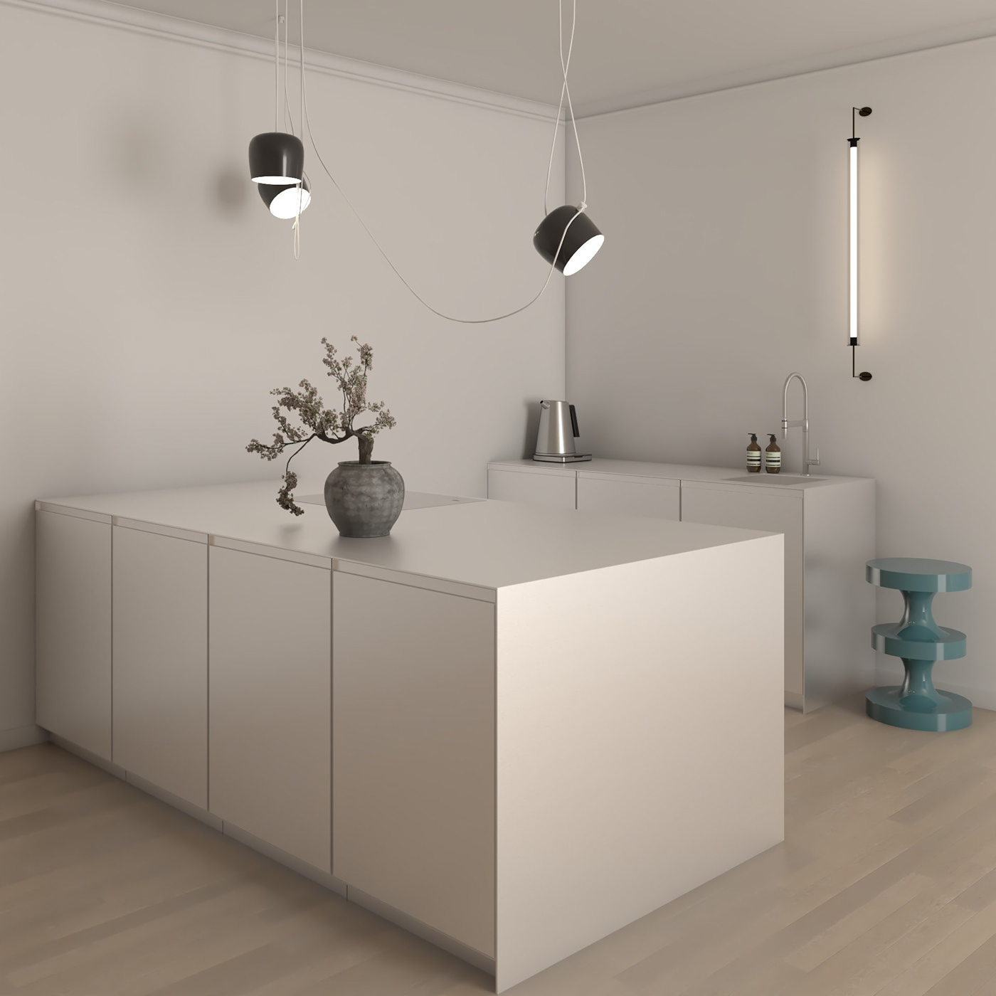 kitchen design interior design  visualization 3D Render architecture cuisinedesign