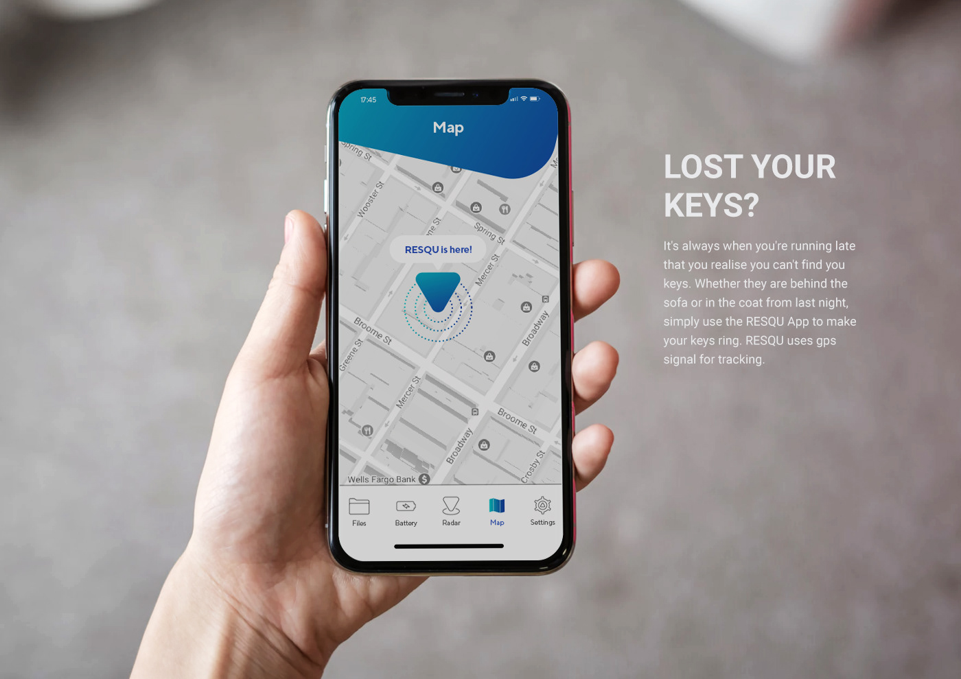 3d design product design  key ring GPS tracking usb charger Resqu