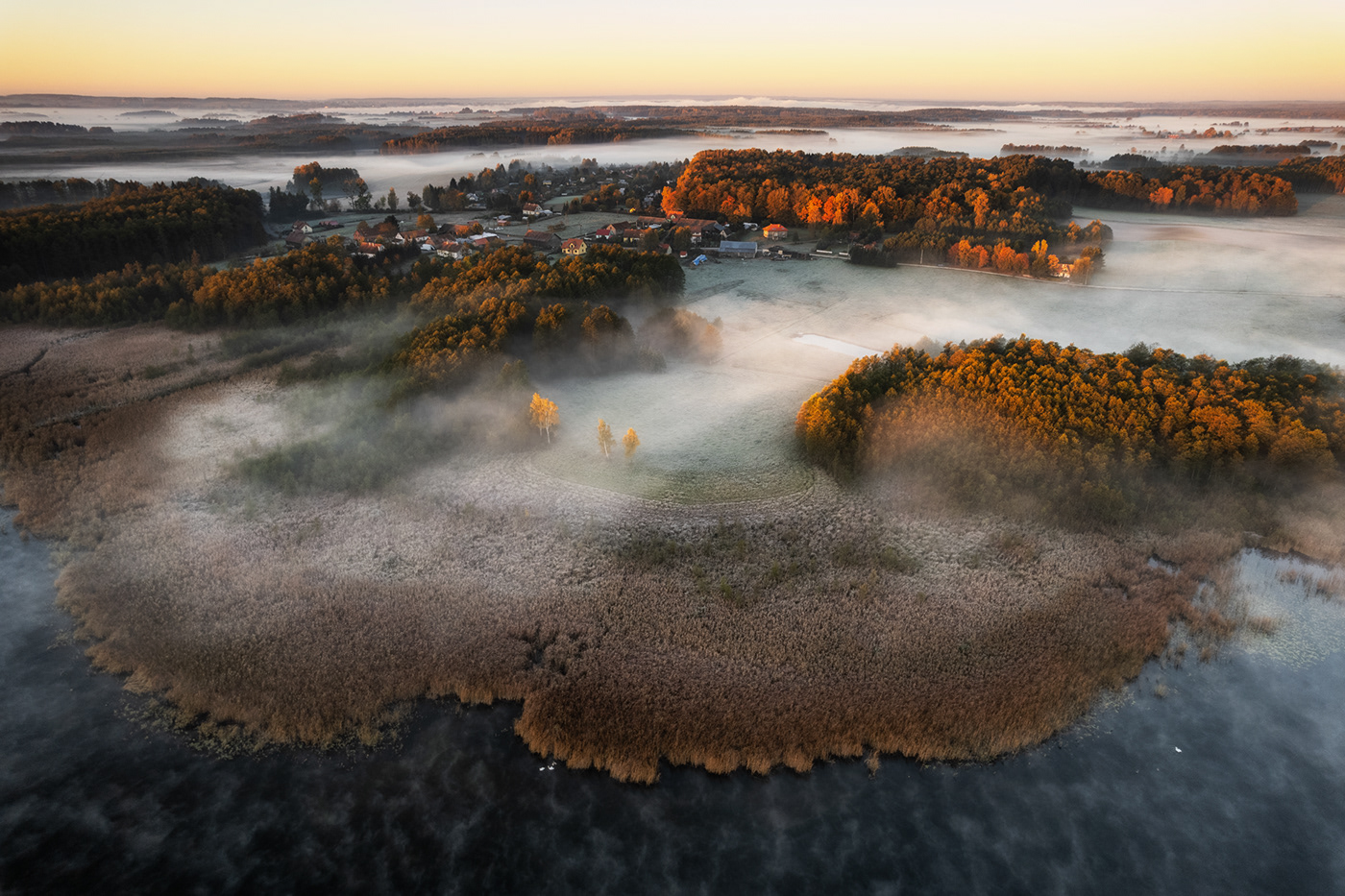 clouds DJI drone Fly Landscape Nature Photography  poland Sunrise