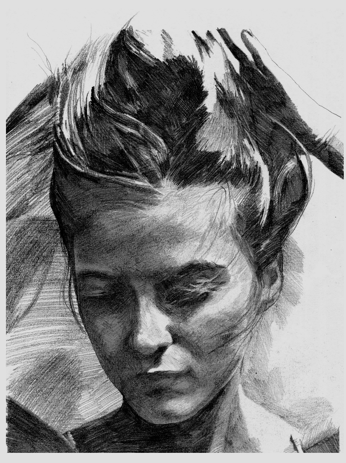 ILLUSTRATION  art pencil black and white Drawing 