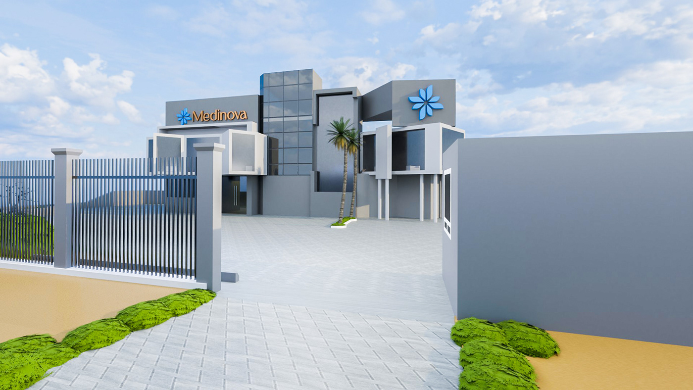 architecture Tanzania building 3D blender