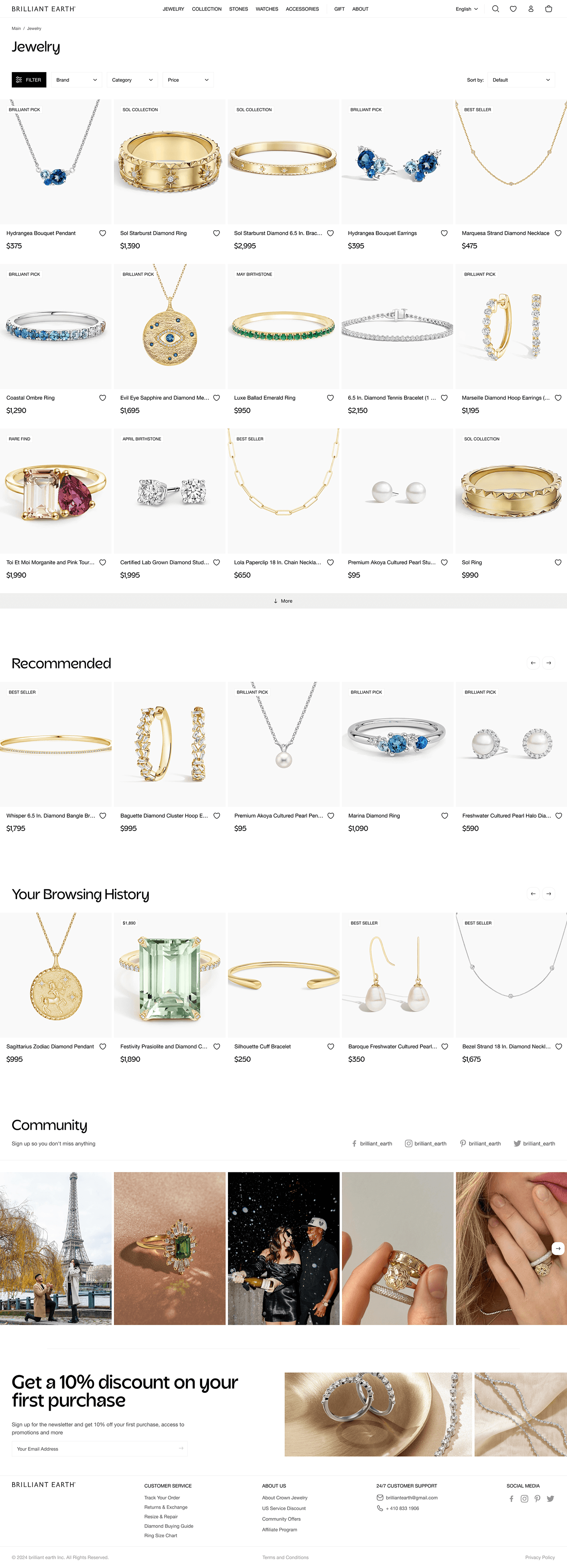 e-commerce Website jewelry shop Web Design  UI/UX user interface UX design user experience Interface