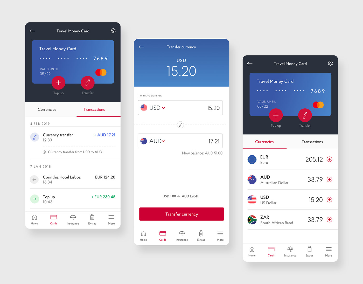 app app design currency finance financial Mobile app mobile design Travel UI ux