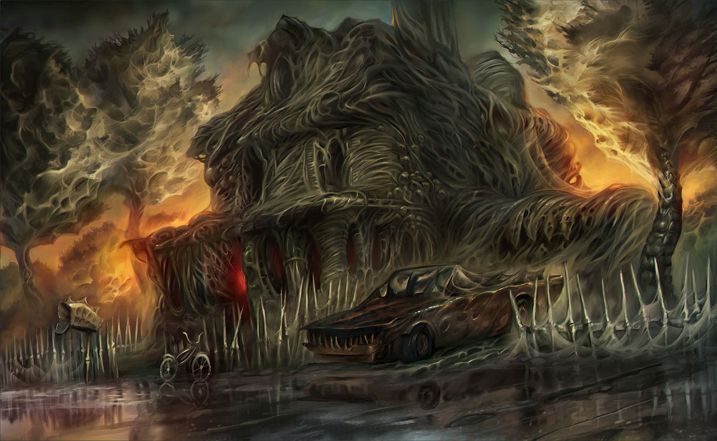 horror house cover ibetween boardanddice game StrangerThings surreal creepy lovecraft