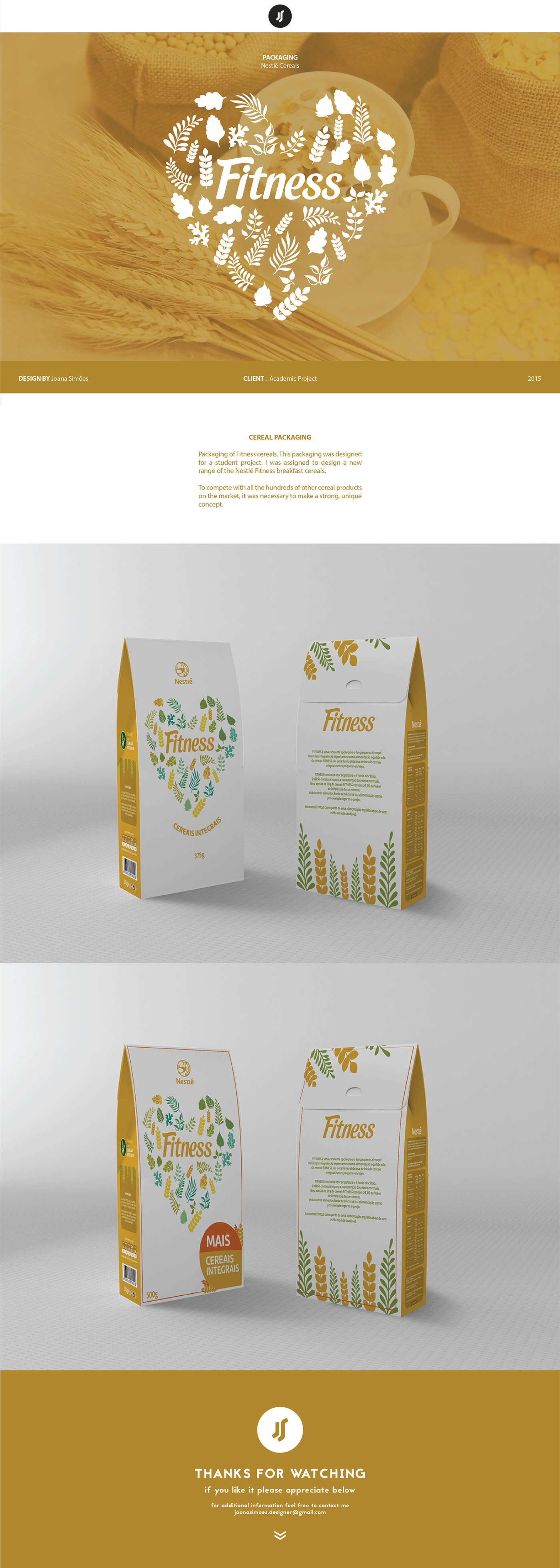 package box Cereal cereais design creative nestle integrais