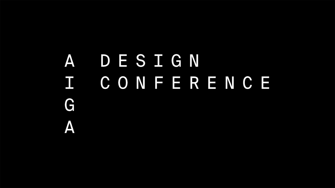 aiga festival graphic design  typography   Digital Art  wayfinding Experiential Event Design animation  monospace