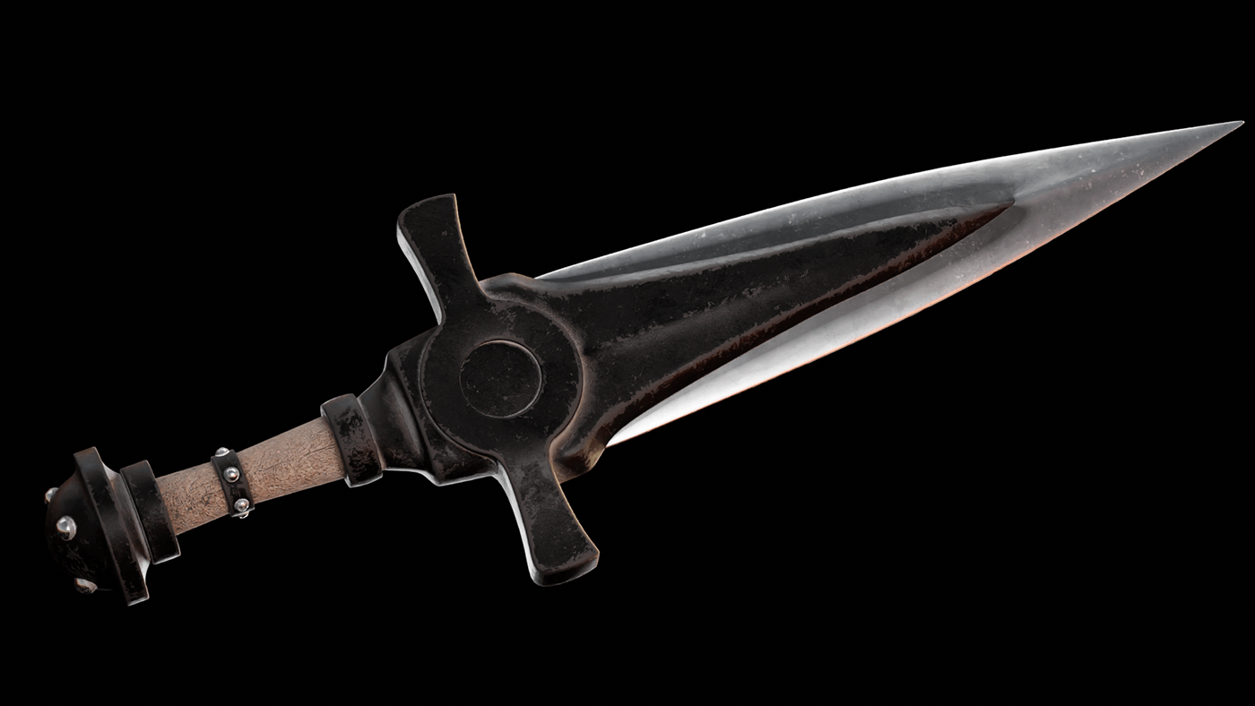 dagger Sword 3D Weapon