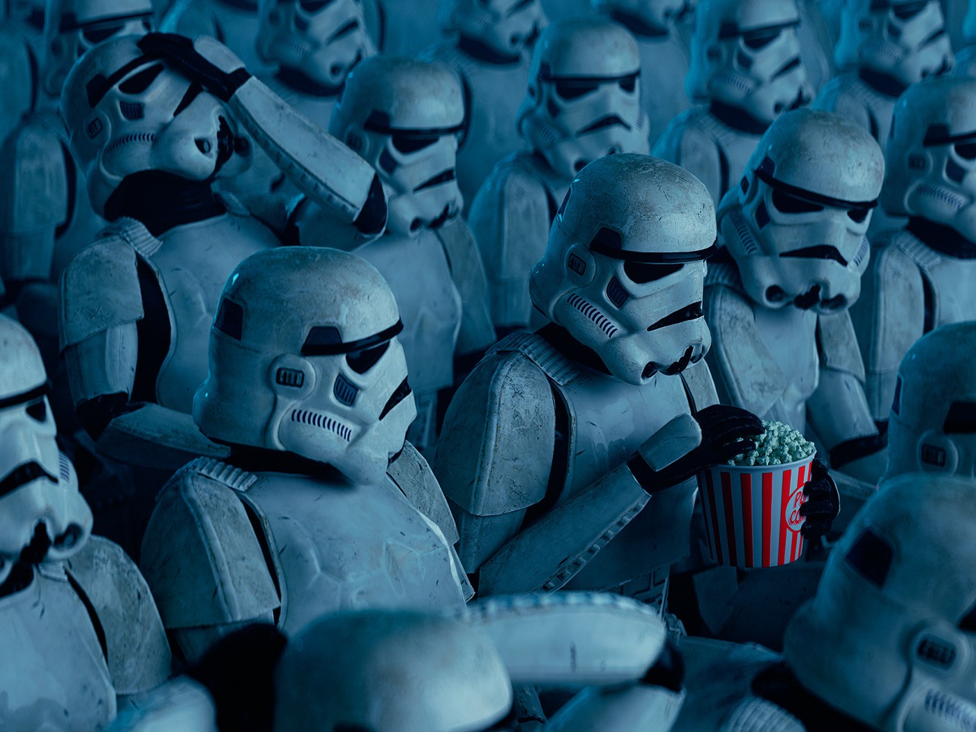 3D illustration CGI Empire Strikes Back new hope star wars stormtrooper