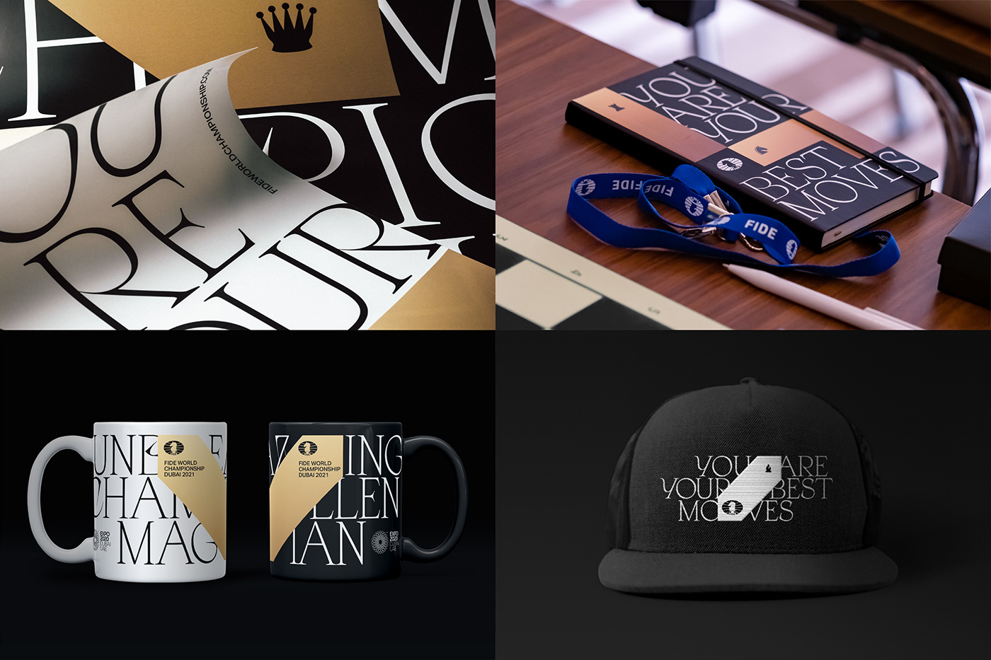 ArtDirection branding  chess Events Advertising  sports brand identity gold graphic design  motion graphics 