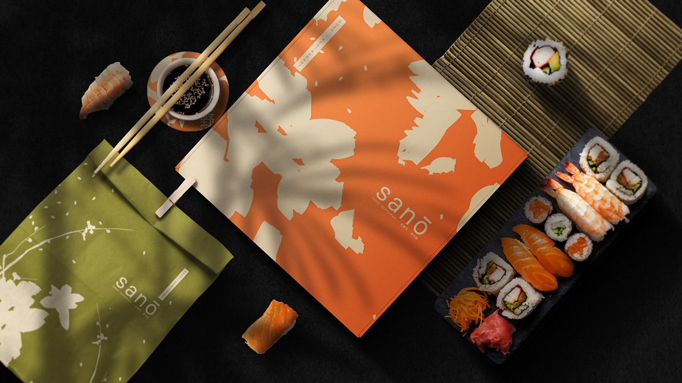 brand identity Brand Design branding  restaurant Sushi Logotype Packaging packaging design visual identity brand