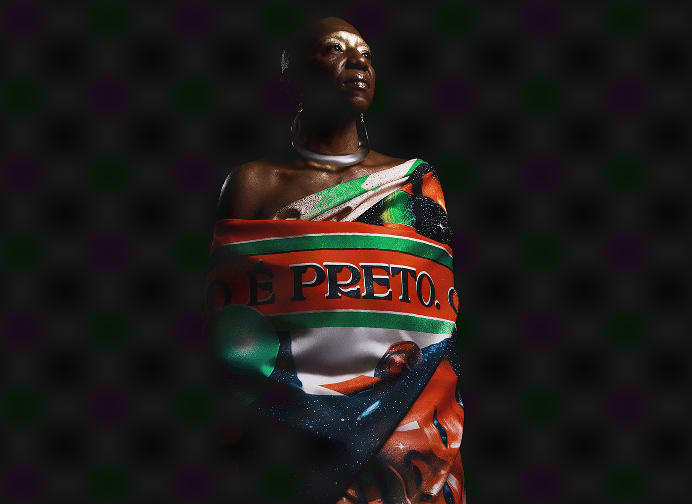 afrofuturism campaign design portrait
