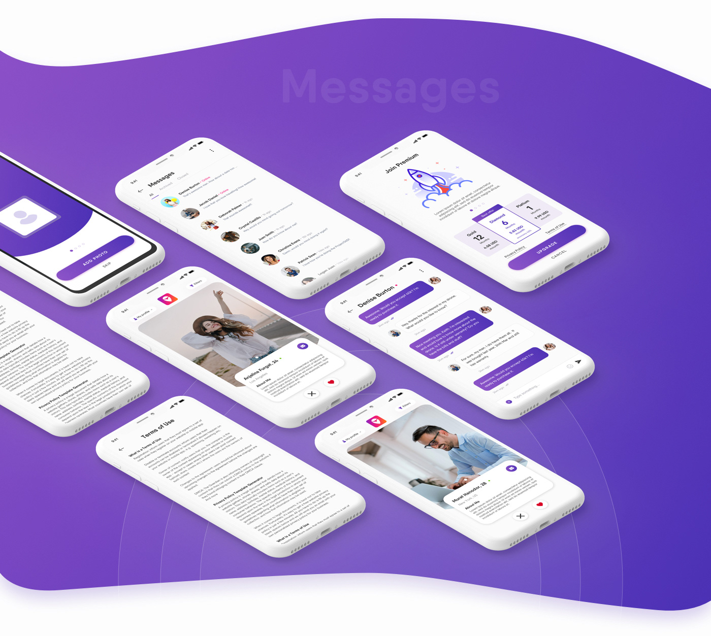 app UI/UX mobile ios Dating UI ux meeting design jetup