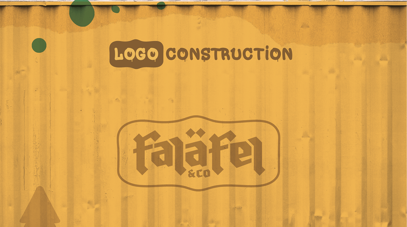 brand identity falafel Food  green identity Logo Design Logotype tamia Truck visual identity