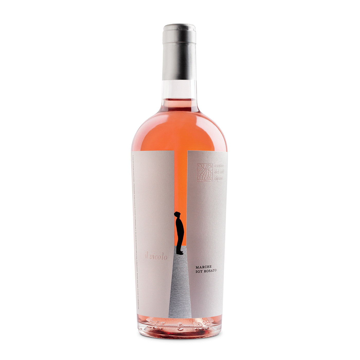 cantina etichetta marche Packaging pink wine rosato vicolo vino wine wine label
