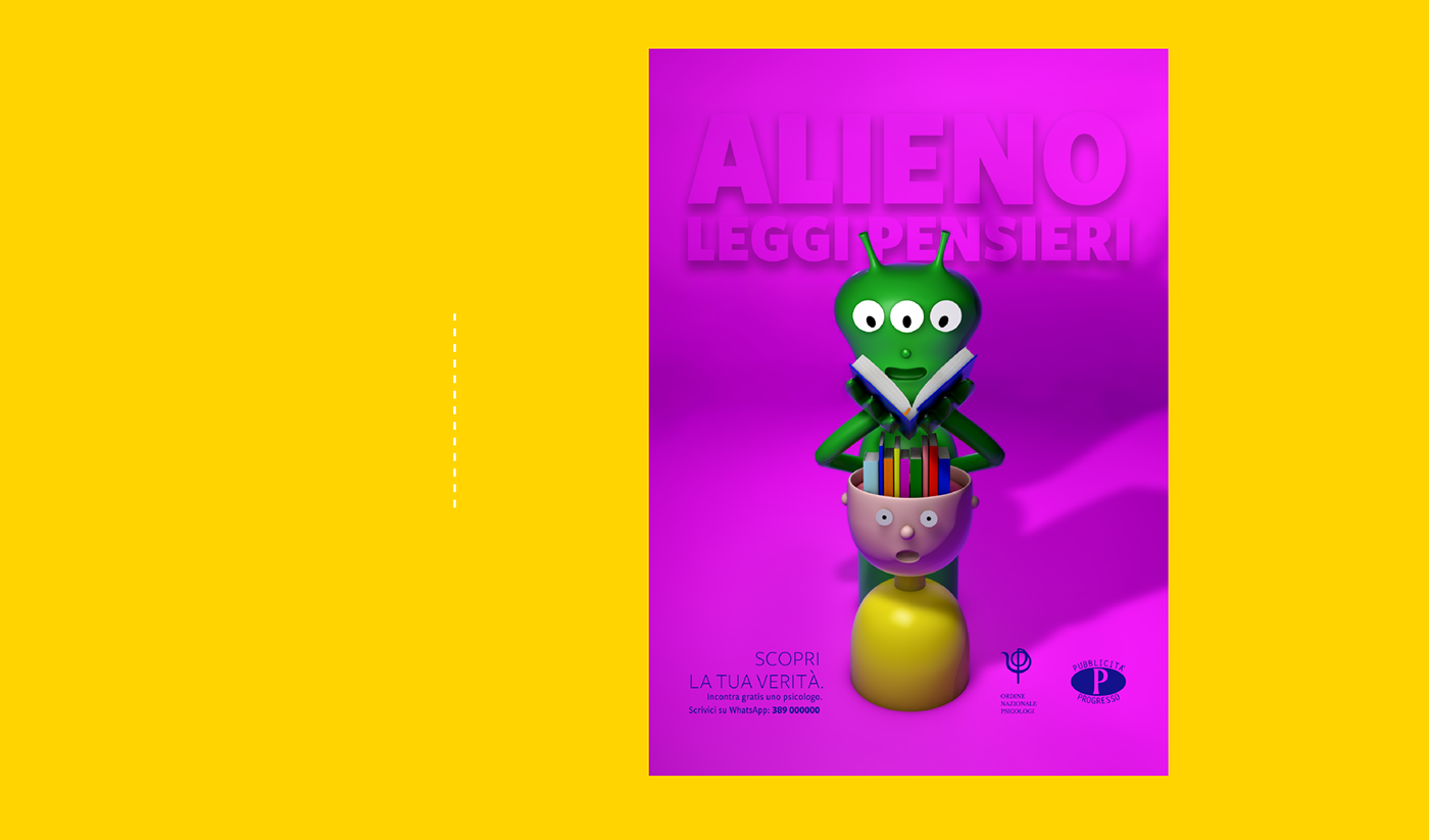 thesis campaign Character Advertising  psychology ads print social advertising art direction  pubblicita
