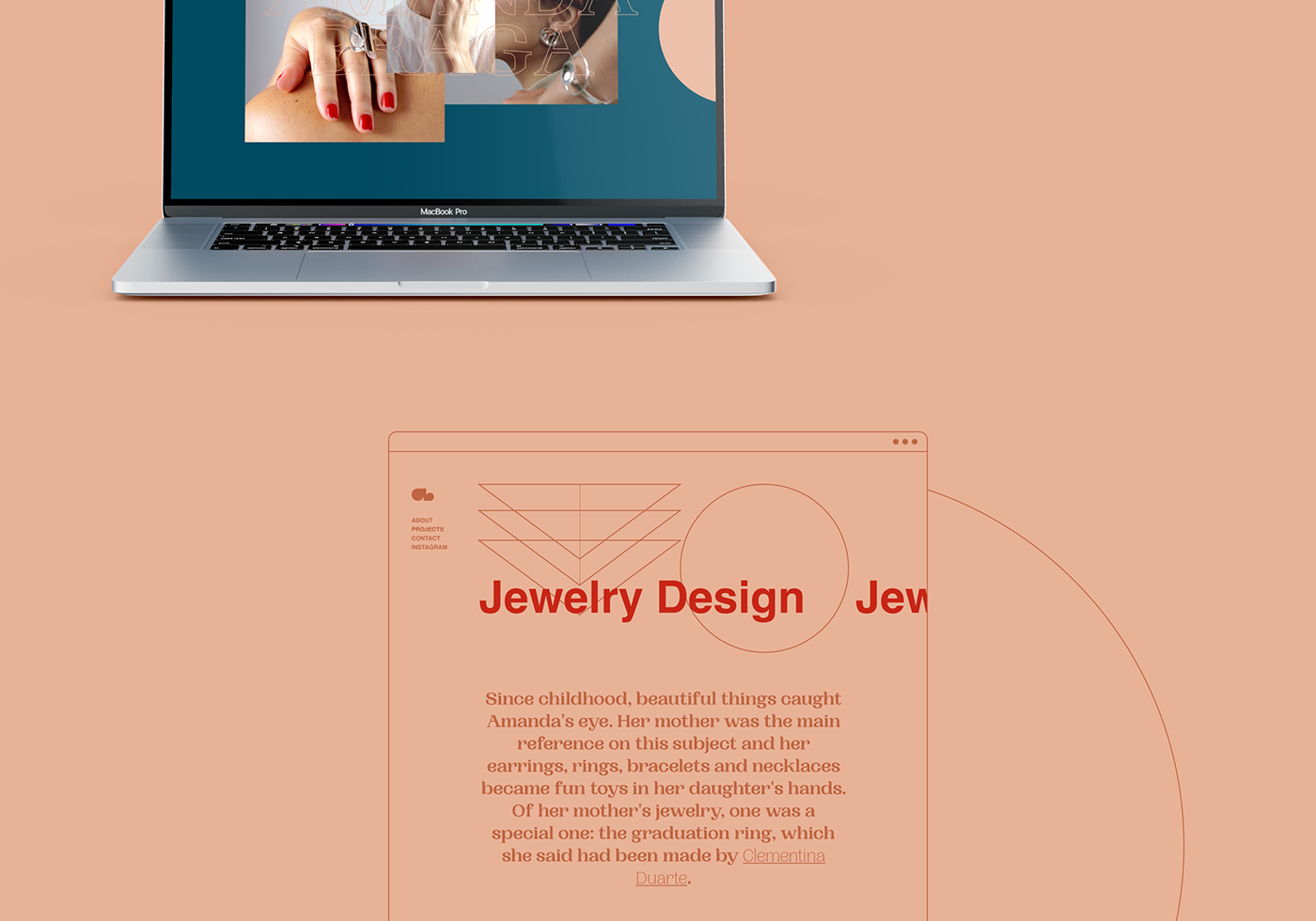 colorful creative design Fashion  minimal One Page ui design UI/UX user interface Web Design 