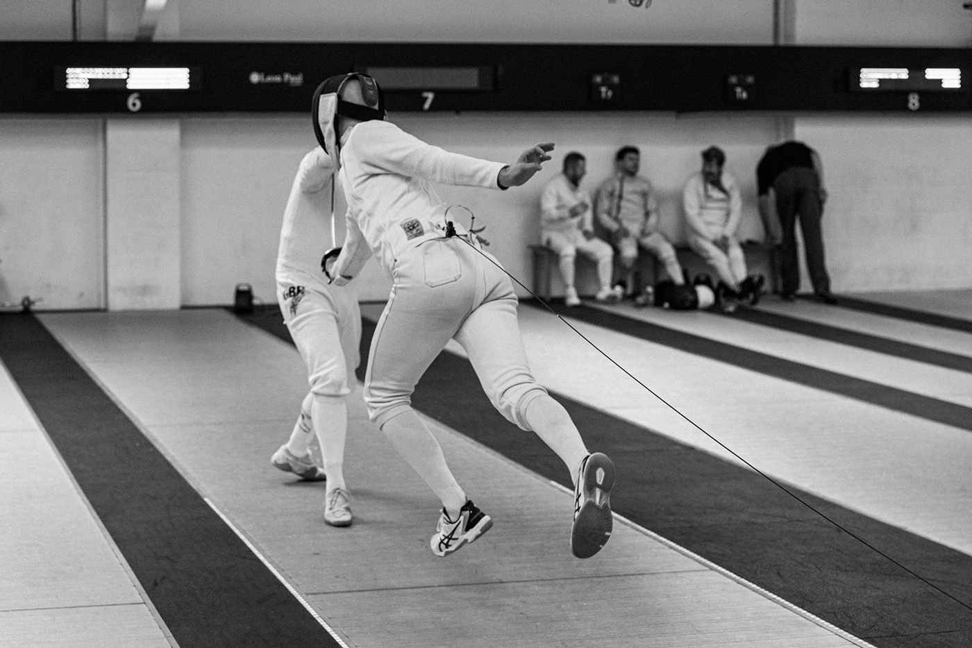 black and white Photography  fencing sport Sword foil epee sarbre