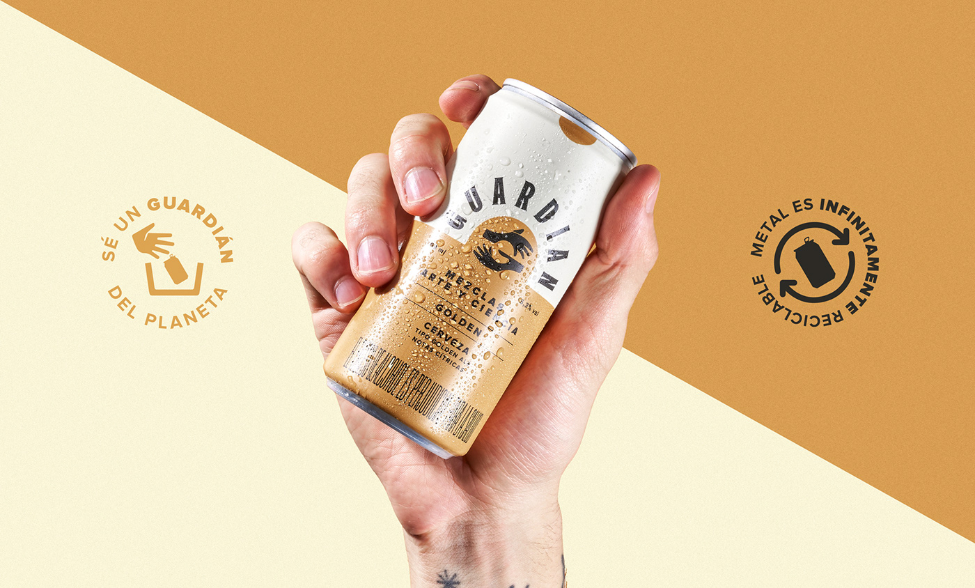 beer brand identity can drink Label Packaging branding  design logo visual identity