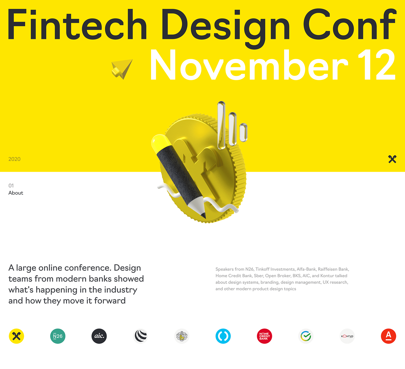 animation  conference design Event Fintech Interface raiffeisen UI ux Bank