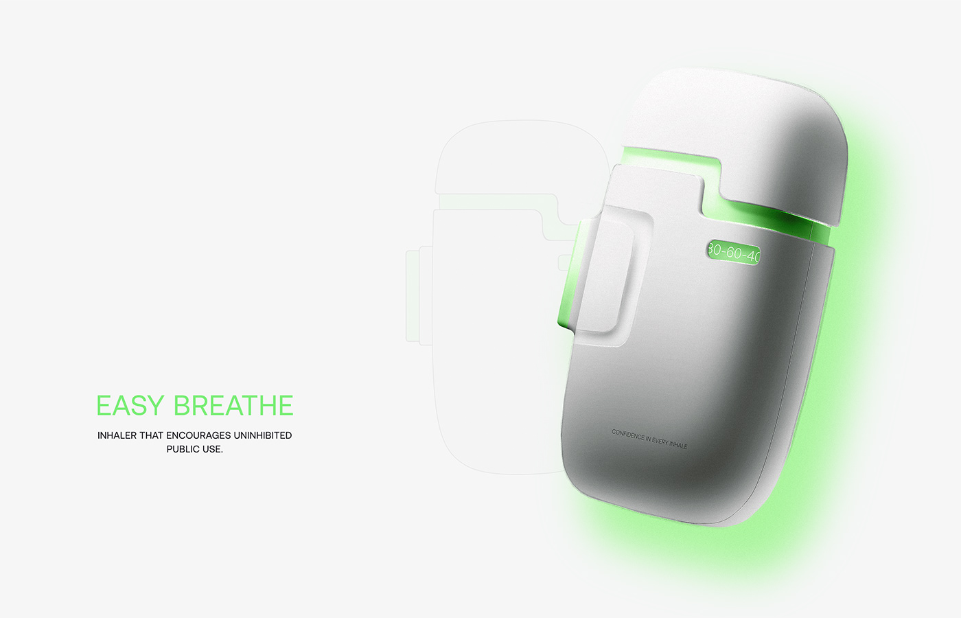 product design  design product Mockup prototype industrial design  Health asthma inhaler redesign