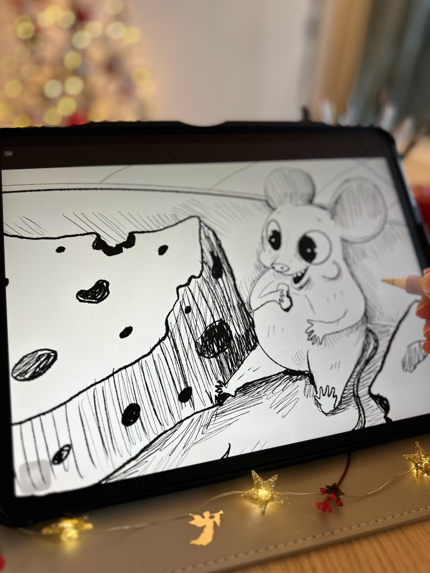 digitalart characterart characterdesign childrenbook painting   sketch doodle mouse Food  animalillustration ChildrenIllustration childrensbookillustration feasting