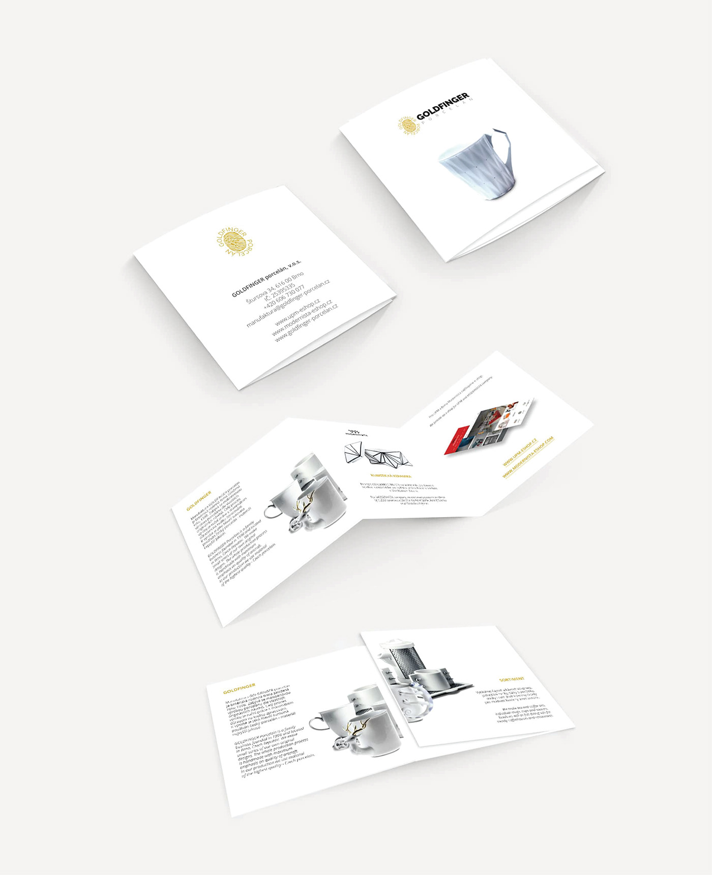 brochure brochure design flyer graphic design  leaflet leaflet design modern porcelain publication publication design