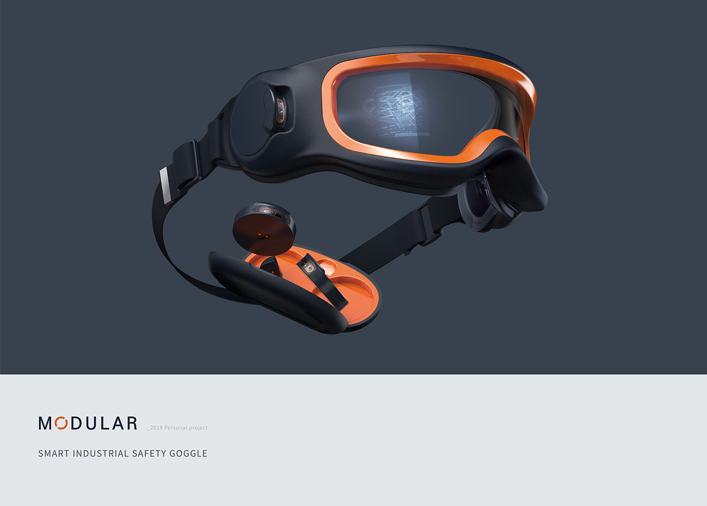 design goggle industrial module product Smart smartgoggle 모듈형고글 스마트고글 제품디자인