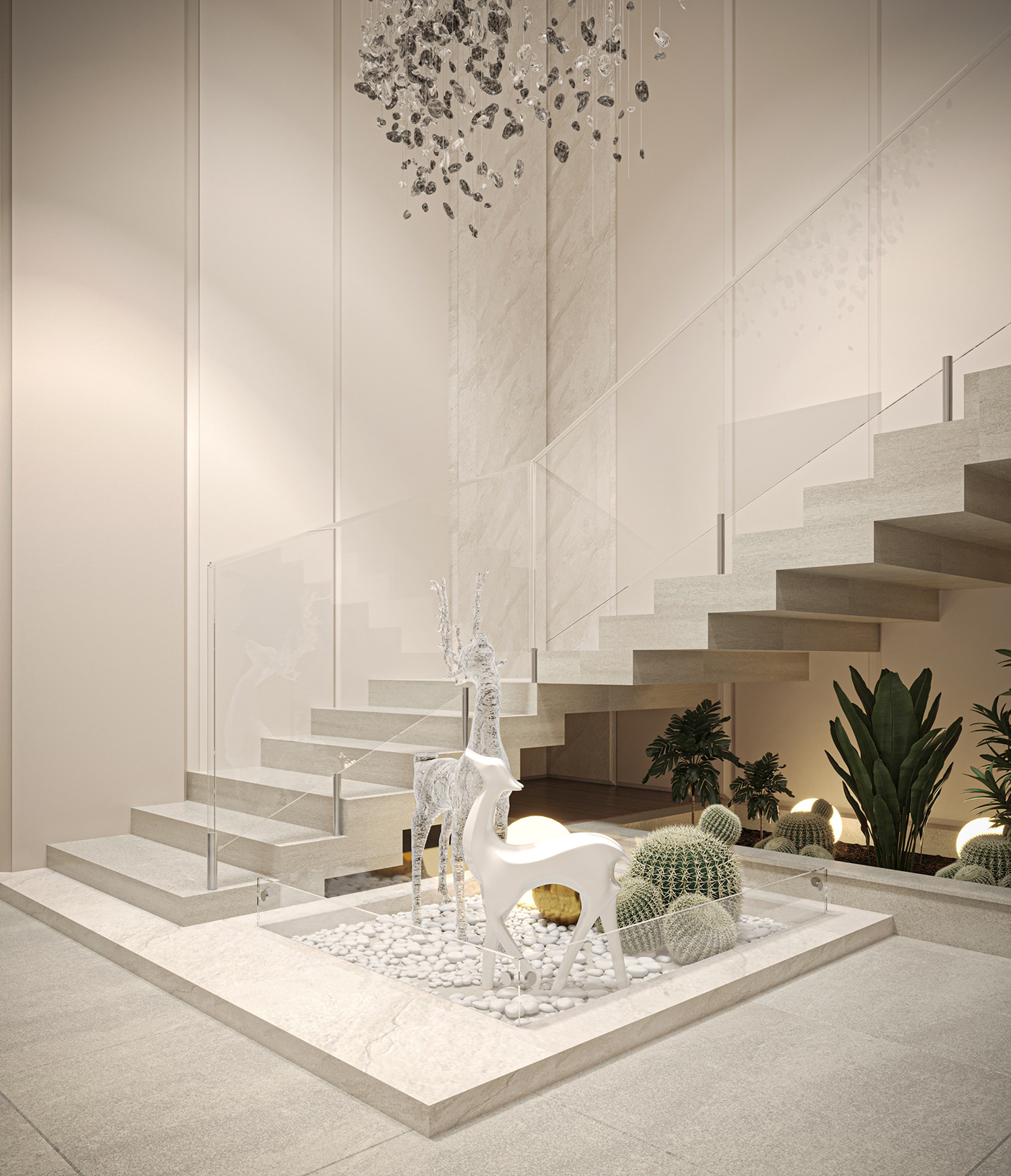 wall stairs architecture Render visualization interior design  corona 3ds max modern design