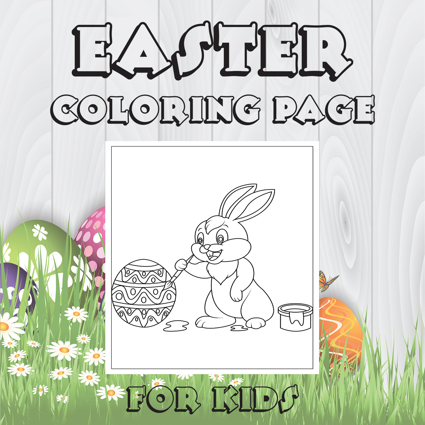coloring coloringbook coloringpages Easter easter bunny Easter Egg bunny ILLUSTRATION  easterbook eastercoloringbook