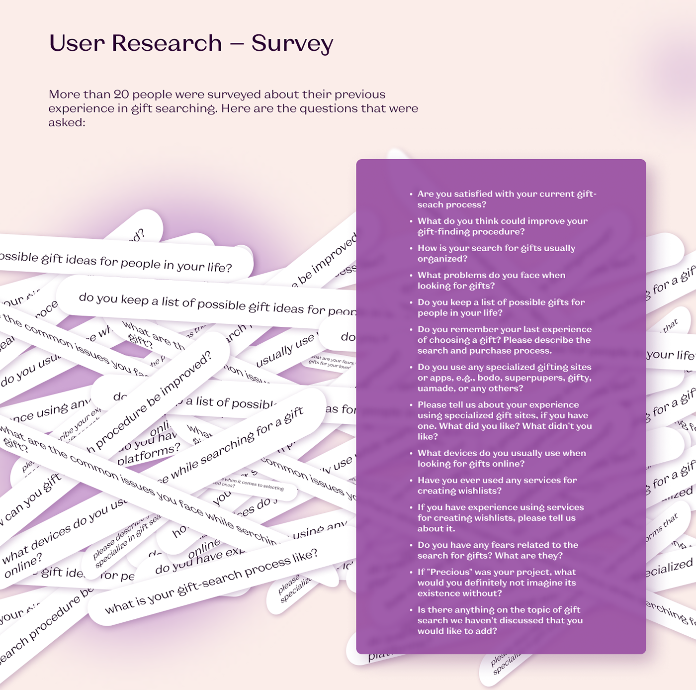 Empathize: User Research; Survey