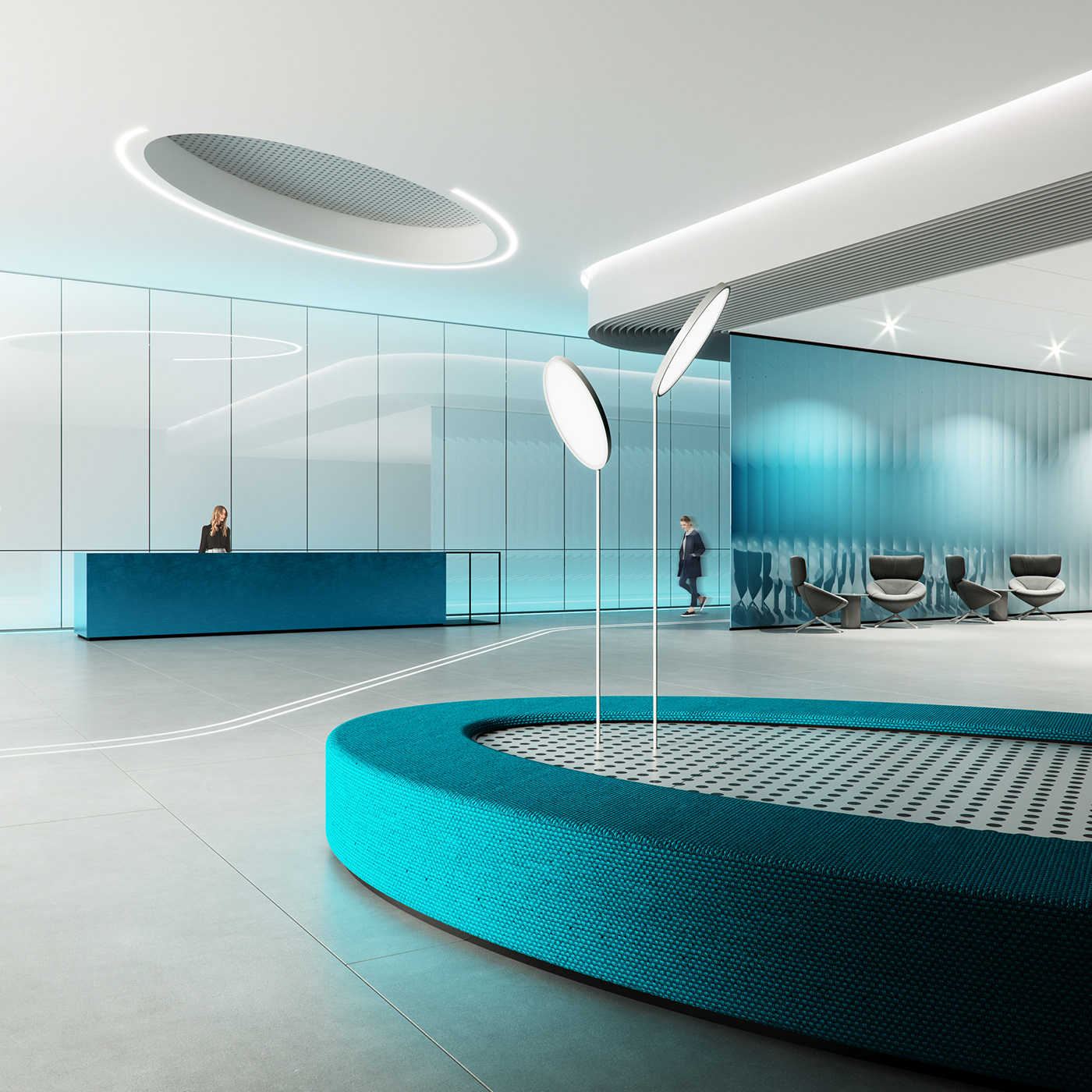 3dsmax colors colorsininterior coronarenderer digitalart interiordesign Lobby lobbydesign officedesign welcomearea