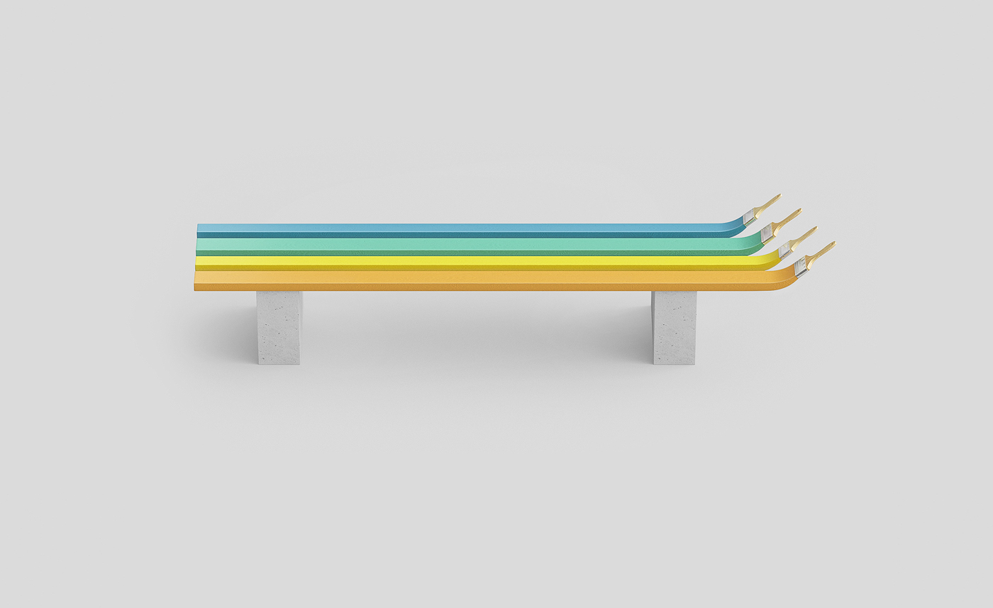 bench paints tassel