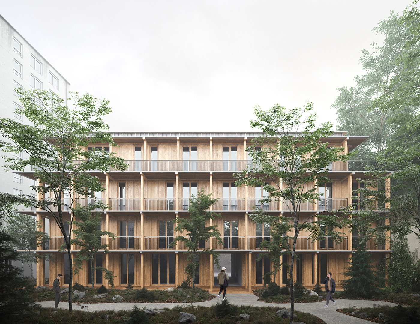 3dsmax apartaments architecture cgartist CGI CoronaRender  Render residential visualization wood