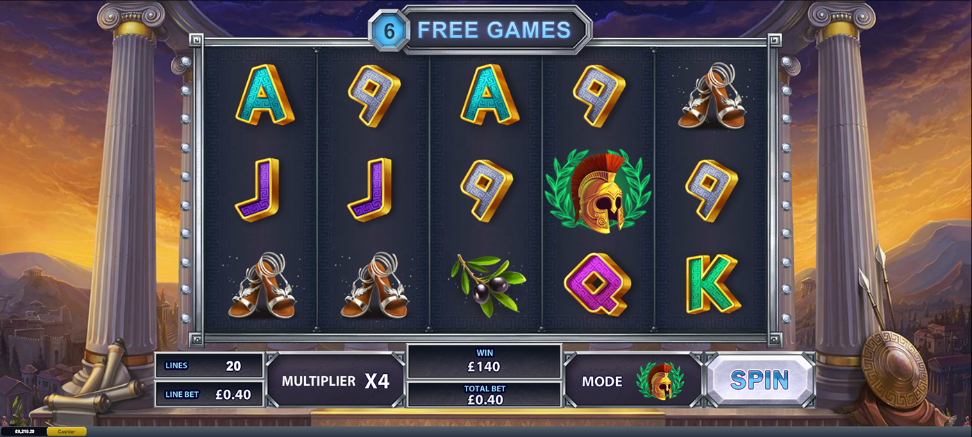 slot Playtech casino athena game gods Greece