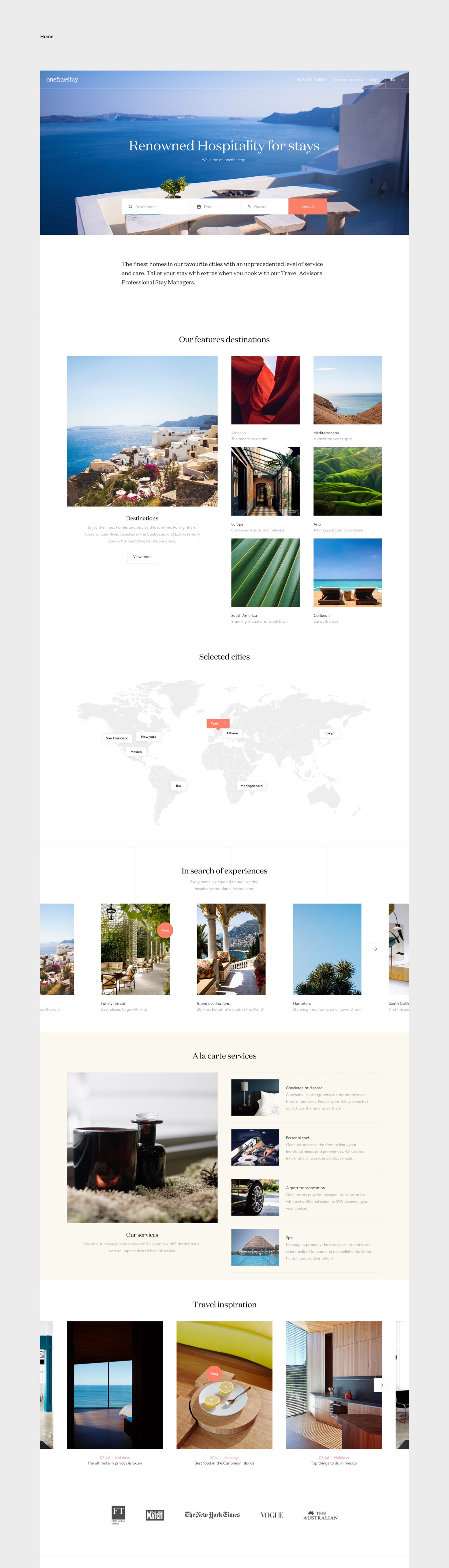 UI design airbnb property house