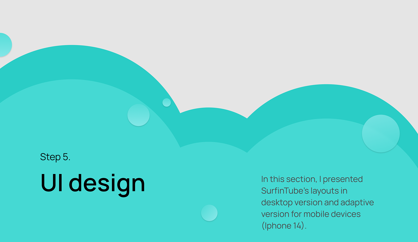Web Design  UI/UX Figma Adaptive user interface hosting surfing video 2D Animation research