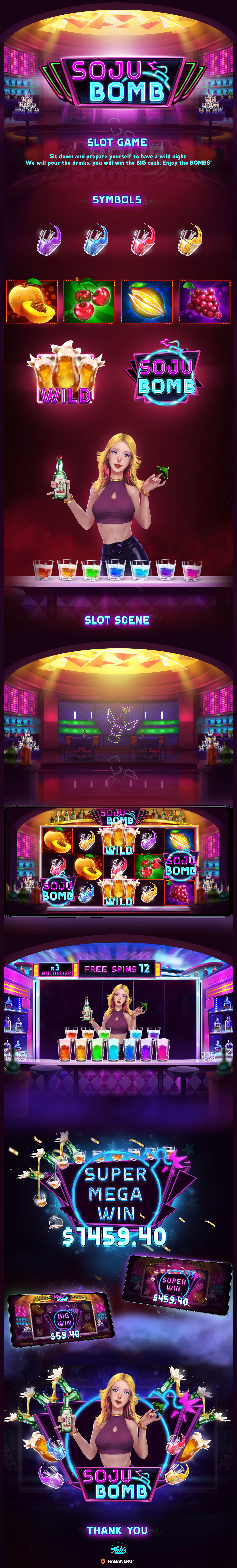 art casino game gameart ILLUSTRATION  slot slotgame soju studio symbols