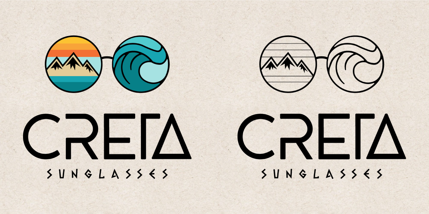 beach branding  creta fashio identity sign summer Sunglasses