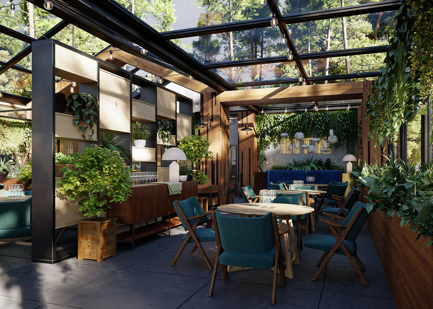 3D CGI rendering visualization architecture interior design  restaurant design