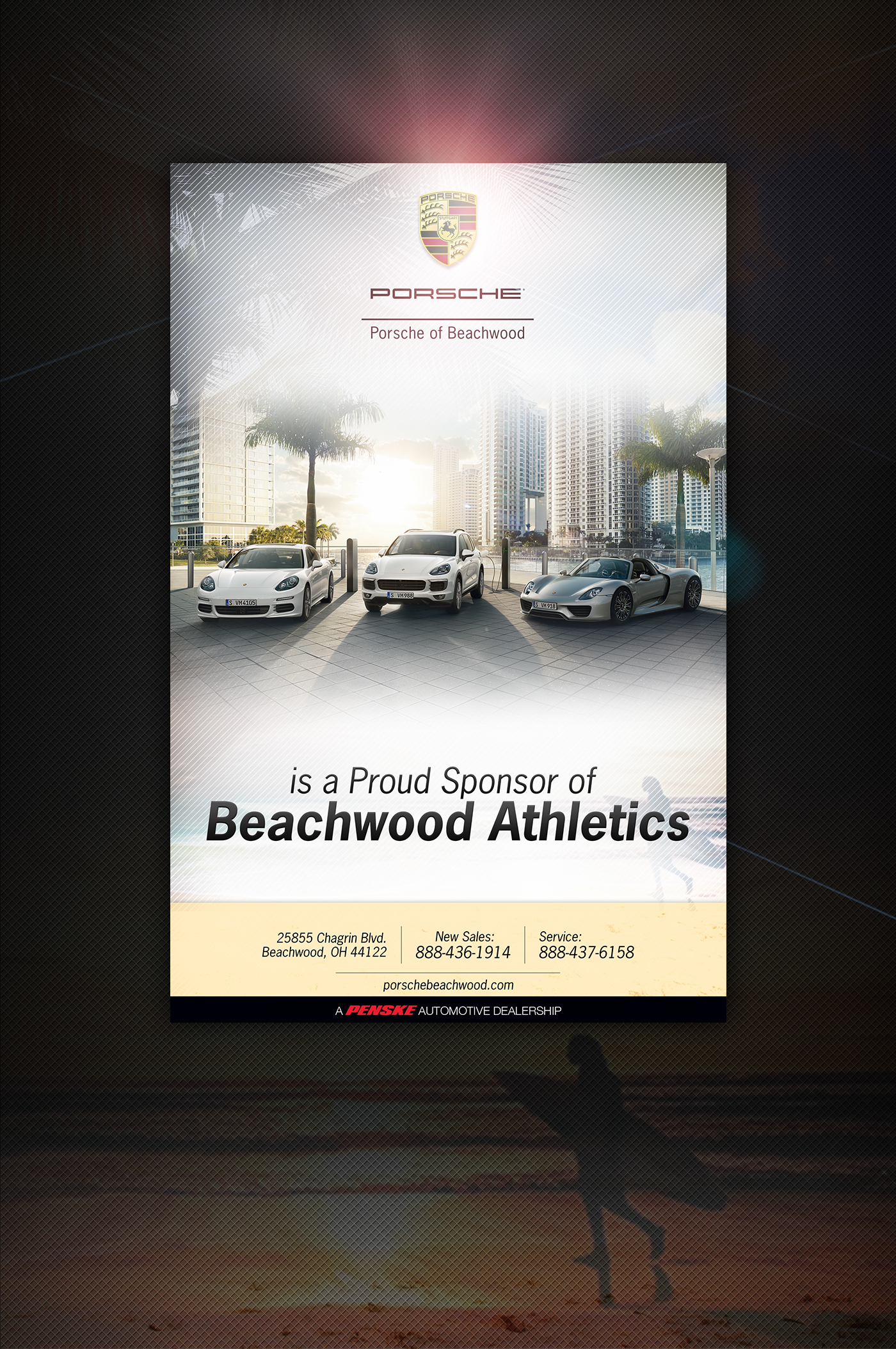 automotive   event promo Performance Cars Porsche print