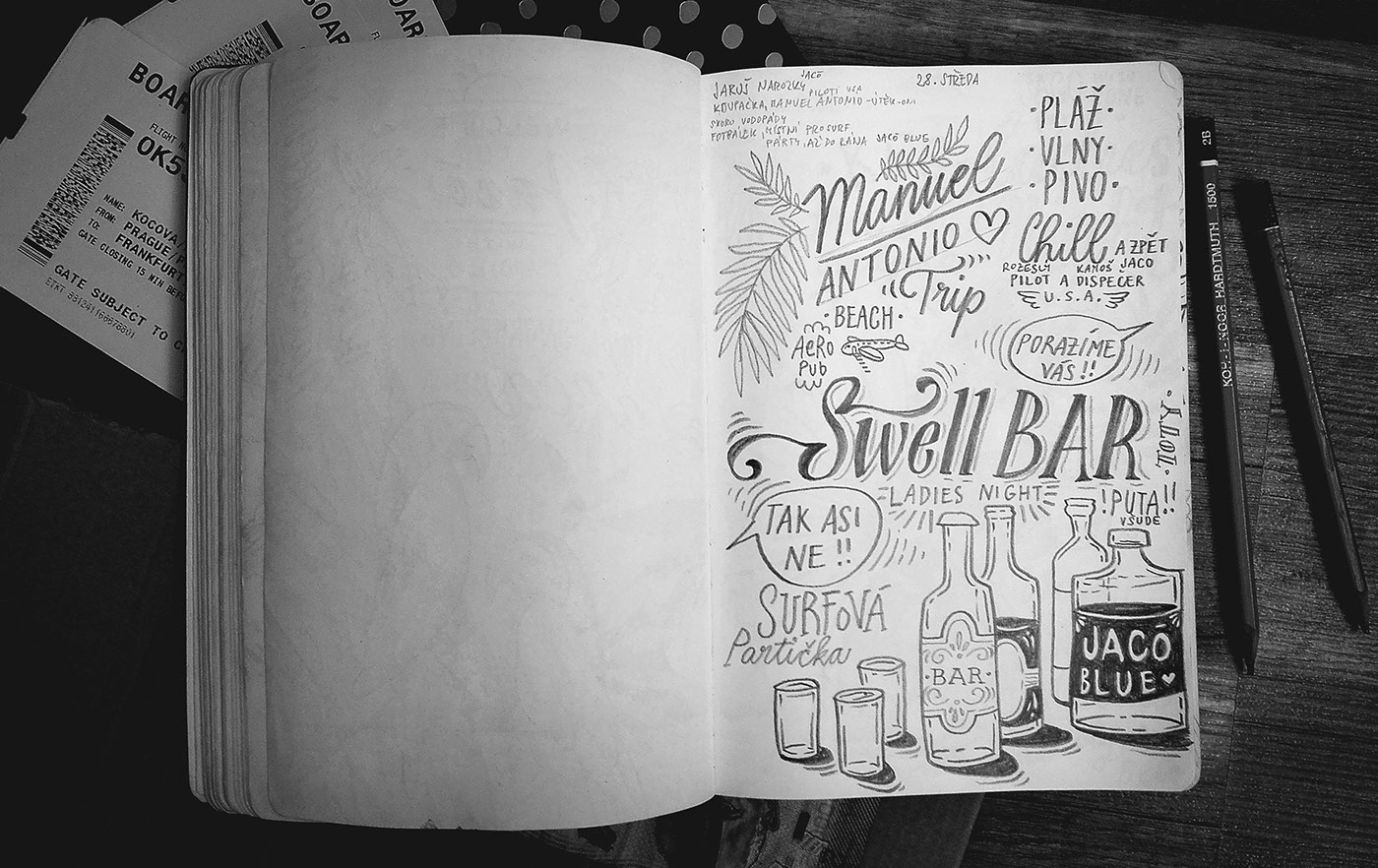 costarica Diary sketchbook Drawing  Backpacker ILLUSTRATION  traveling Travel travel diary sketch