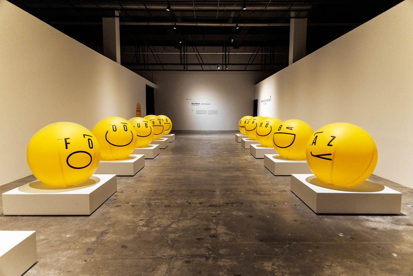 Emoji Emoticon smiley installation yellow emoji art Smiley Art contemporary art asian art design festival