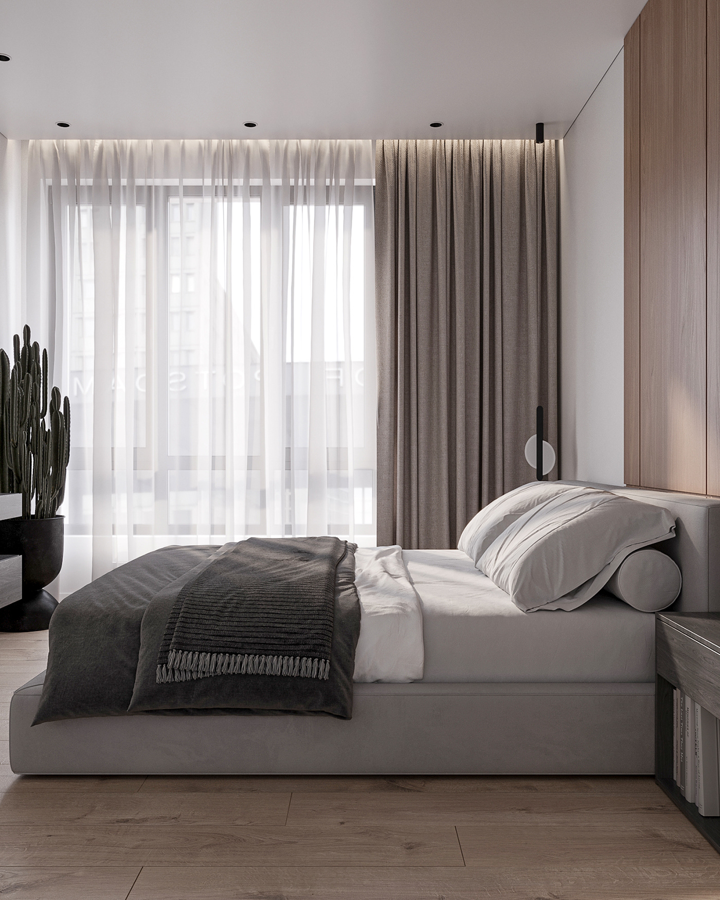 3D aesthetic architecture archviz bedroom CGI interior design  minimal minimalist visualization