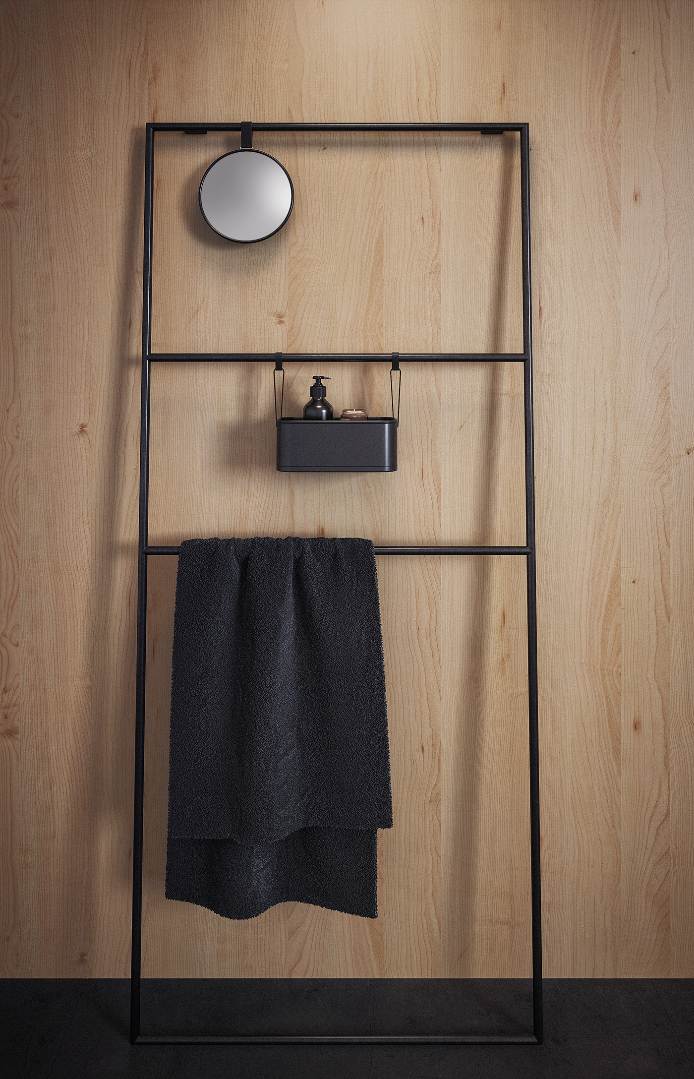 bathroom towel rack Photography  3D interior design  product design  3d design creative visual portfolio