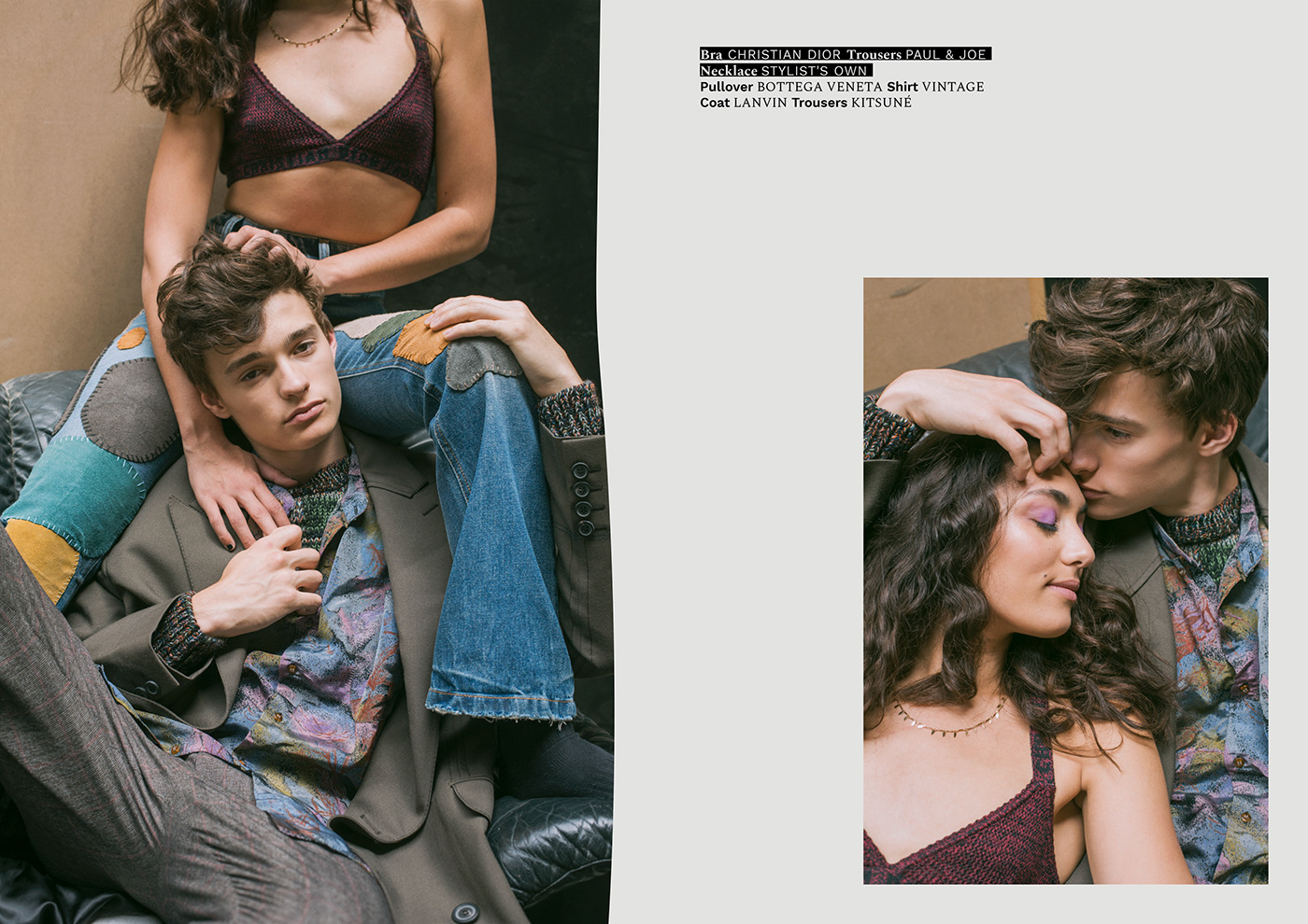 editorial Layout makeup Love couple styling  vintage LGBT pride editorial design 