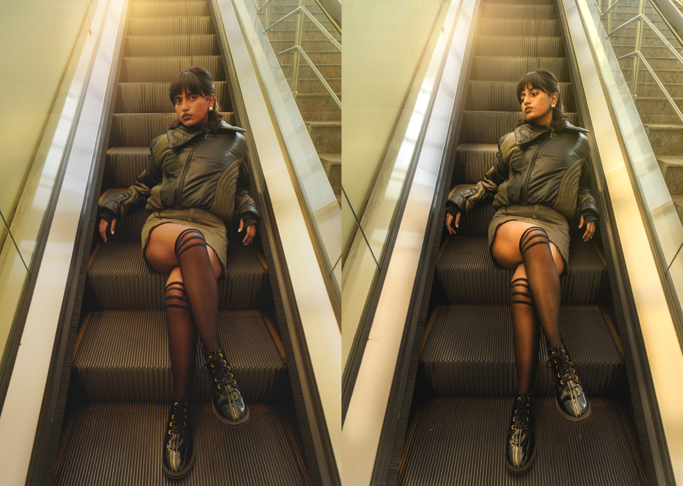 Photography  portrait model photoshoot lightroom photoshop leather jacket Fashion  retouch colorgrading