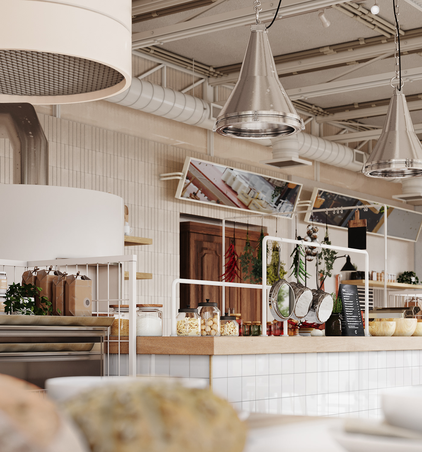 3D 3dsmax cafe corona render  design Interior interior design  restaurant